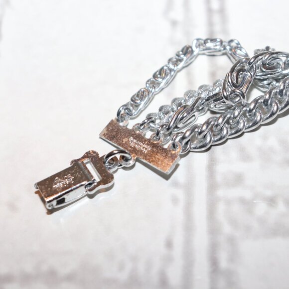 Beautiful vintage mulit-chain Germany Luxor Bracelet 7.5" Silver - Picture 2 of 5